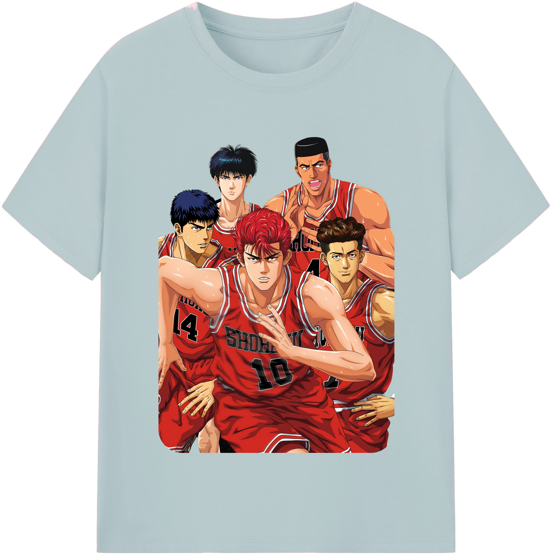 SLAM DUNK／スラムダンク 綿100％半袖Tシャツ（フロントプリント）